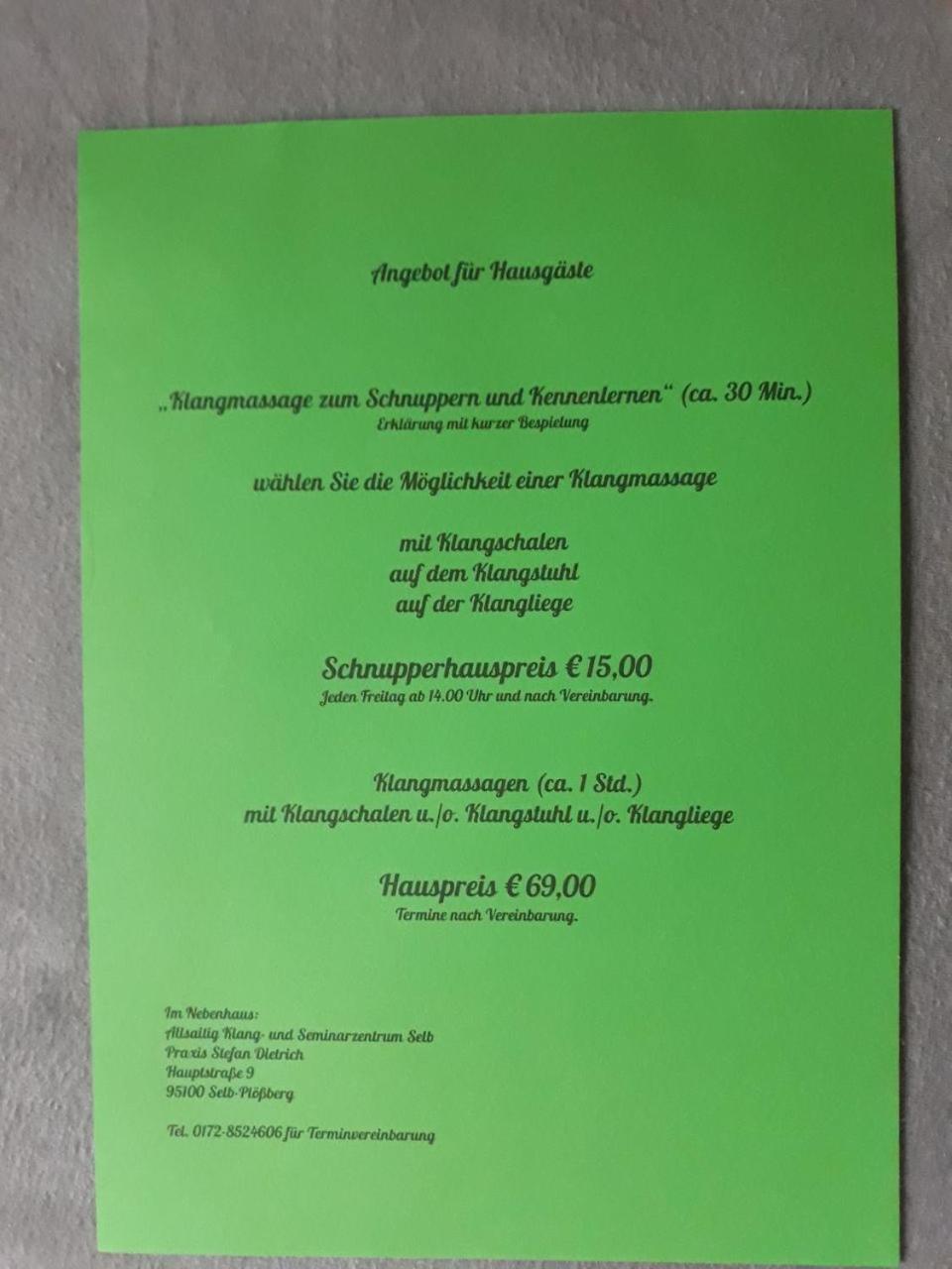 Allsaitig Klang- Und Seminarzentrum Selb Exteriör bild